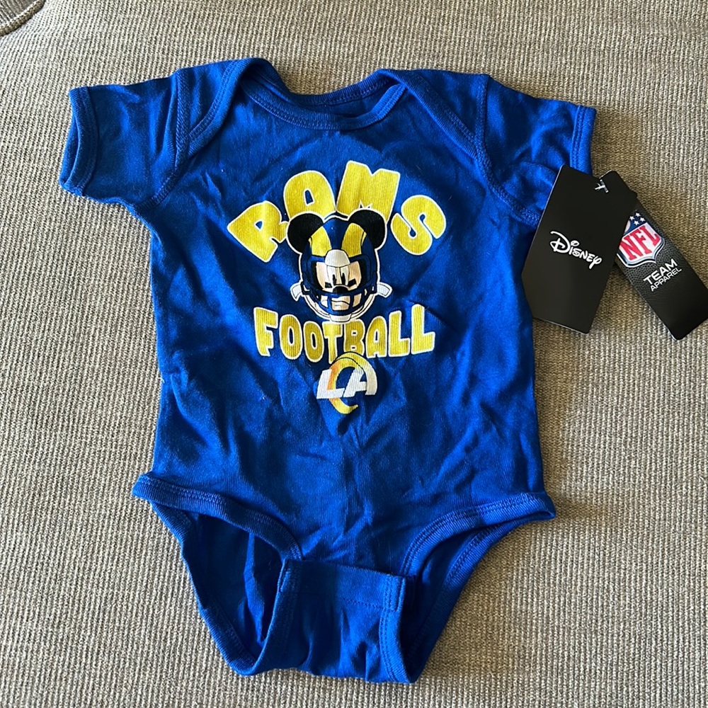 brand new LA Rams Disney onesie 6-9m